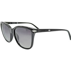 Swarovski SK0192 Womens Plastic Sunglass 01B Black 55-17 Gray Grad w AR Backcoat